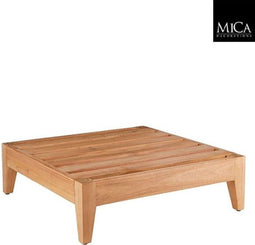 Mica Decorations Chicago Salontafel - L80 x B80 x H24 cm - Bruin