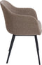 Light & Living - Eetkamerstoel LEONE - 59x58.5x82cm - Bruin - Set van 2
