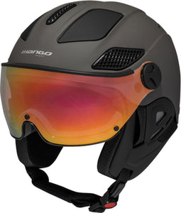 Mango Quota Free - Skihelm met vizier - Hardshell - Grijs - Maat 61-64 cm