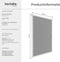 tectake® Inzethor - Raamhor - Op maat verstelbaar zonder boren - 100 x 120 cm - Wit