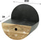 AnLi Style Wandschap half moon Ø30 met lade