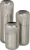 Vaas Zilver Aluminium 15 x 15 x 38 cm