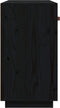 vidaXL - Dressoir - 100x40x75 - cm - massief - grenenhout - zwart