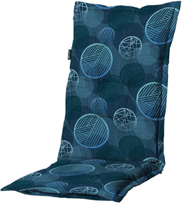 Madison - Tuinkussens Hoge Rug Circle Blue - 123x50 - Blauw