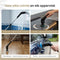 Vapore Elektrische Schoonmaakborstel - 14 Opzetstukken - 421 RPM Motor - 3 Snelheden - 118cm Uitschuifbare Steel - Zwart