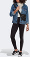 adidas Classics 3-Stripes - Dames Legging - Comfortabel en zacht - Zwart/Wit