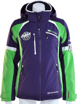 Exxtasy Brookside - Sportjas - Dames - Maat 36 - Paars;Groen;Wit