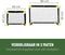 Umbro Voetbaldoel - Voetbalgoal 90 x 59 x 61 cm - Opvouwbaar - Kunststof - Zwart/Geel