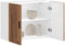 vidaXL - Keukenwandkast - Porto - bewerkt - hout - oud - houtkleurig