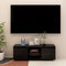 vidaXL - Tv-meubel - 110x30x40 - cm - massief - grenenhout - zwart
