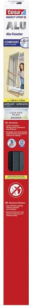 tesa ALU COMFORT 55194-00003-00 Vliegenhor (b x h) 1000 mm x 1200 mm Antraciet 1 stuk(s)