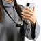 iMoshion Hoesje Geschikt voor iPhone SE (2022) / SE (2020) / 8 / 7 Hoesje Met Koord - iMoshion Backcover met koord - Satijn - Transparant