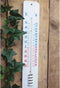 Thermometer op wandplaat klein