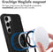 iMoshion Hoesje Geschikt voor Samsung Galaxy S23 Plus Hoesje - iMoshion Rugged Hybrid Carbon Case Geschikt voor MagSafe - Zwart