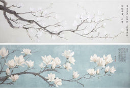 Schilderij DKD Home Decor 150 x 3,7 x 50 cm Japans Orientaals (2 Stuks)