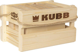 Tactic Kubb - Actiespel - Luxe houten draagkist - Duurzaam grenenhout
