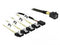 Delock 85732 - SAS-kabel - Mini SAS HD naar 4 SATA - Groen Zwart