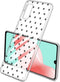 iMoshion Hoesje Geschikt voor Samsung Galaxy A41 Hoesje Siliconen - iMoshion Design hoesje - Transparant / Zwart / Hearts All Over Black