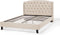 BORDEAUX - Tweepersoonsbed - Beige - 140 x 200 cm - Polyester
