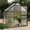 vidaXL - Tuinkas - 1,33 - m² - aluminium - antracietkleurig