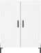 vidaXL - Dressoir - 69,5x34x90 - cm - bewerkt - hout - wit