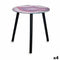 Bijzettafel Marmer Zwart Roze Kristal 40 x 41,5 x 40 cm (4 Stuks)