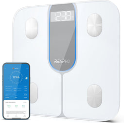 Renpho Elis 1C - Slimme Personenweegschaal - Lichaamsanalyse - 13 Lichaamsmetingen - Bluetooth & App Bediening