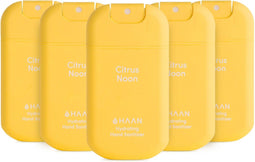 HAAN - Hand Desinfectie Pocket 30 ml - Citrus Noon - Set van 5 Stuks - Polypropyleen - Geel