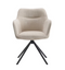 Criks Design Preston Draaibare Eetkamerstoel - 180° draaibaar - Beige (2-pack)
