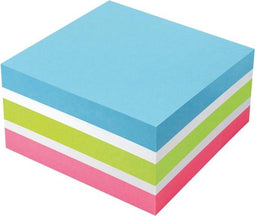 Info sticky notes - 400 vel - 75x75mm - wit, blauw, groen, roze - IN-5654-73