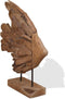 vidaXL Vissenbeeld 40x12x57 cm teakhout