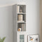 vidaXL Wandkast - 34,5x32,5x90 cm - bewerkt hout - betongrijs