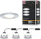 Paulmann Nova Plus - LED-inbouwlamp - 3x6W dimbaar 2700K IP44 rond 78 mm Alu gedraaid (set van 3)