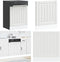 vidaXL Lucca - Vaatwaspaneel - bewerkt hout - wit - 60 x 1,5 x 67 cm