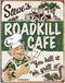 Roadkill Cafe Wandbord - Metaal - 30 x 40cm