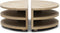 Riviera Maison Salontafel rond - Milan Coffee Table Parquet Dia 90 - Gerecycled Eikenhout, IJzer - Bruin