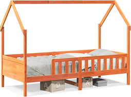 vidaXL - Bedhuis - wasbruin - massief - grenenhout - 90x190 - cm