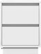 vidaXL - Nachttafels - met - LED-verlichting - - - 2 - stuks - - - Wit - - - 39x34.5x50 - cm