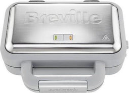 Breville DuraCeramic Wafel-ijzer - Uitneembare Bakplaten - Zilver