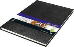 Kangaro schetsboek A4 - zwart - hardcover - 140 blanco pagina's - 120 grams papier - schetsblok - K-5321