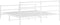 vidaXL - Bedframe - met - hoofd- - en - voeteneinde metaal - wit - 180x200 - cm