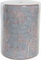 Bijzettafel DKD Home Decor Porselein Blauw Oranje Blommor (33.5 x 33.5 x 43 cm)