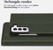 Accezz Samsung Galaxy S21 FE - Premium Leather Slim Bookcase - Met Pasjeshouder - Groen