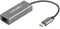 Natec Cricket - USB-C Adapter - RJ45 1Gbps - Grijs