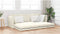 vidaXL - Ligbed - 2-in-1 - Crème - 213x144x60 - cm - Velvet