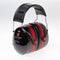 Peltor Optime III - Oorkap - SNR 35dB - Zwart/Rood