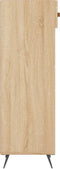vidaXL - Schoenenkast - 30x35x105 - cm - bewerkt - hout - sonoma - eikenkleurig