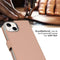 Selencia iPhone 14 - Echt Lederen Bookcase - 3 Pashouders - Dusty Pink (iPhone 14) Zwart