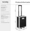 tectake® 1200-Delige Gereedschapskoffer - Gereedschapstrolley met 4 Niveaus - Aluminium - Zwart