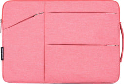 Laptophoes 14 Inch XV - Laptop Sleeve met Extra Vakken - Roze